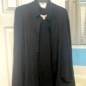 Long black women’s full cardigan